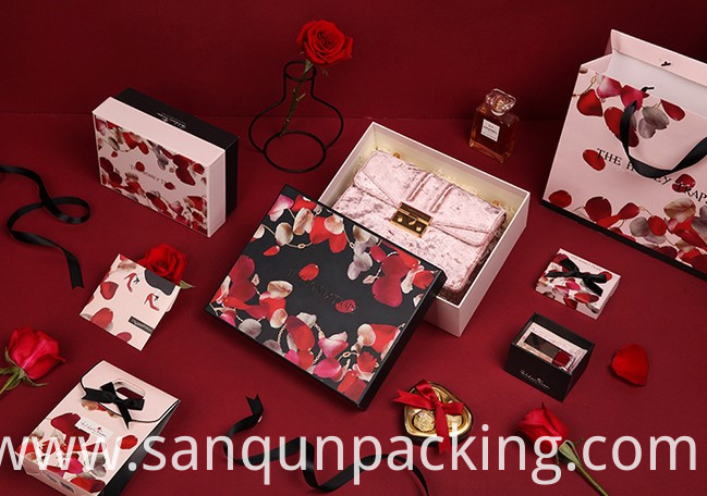 Rose Pattern Paper Box Rose Pattern Paper Box